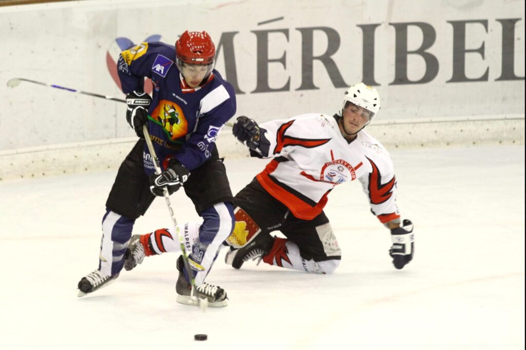 Ice hockey match at the Méribel Olympic ice rink