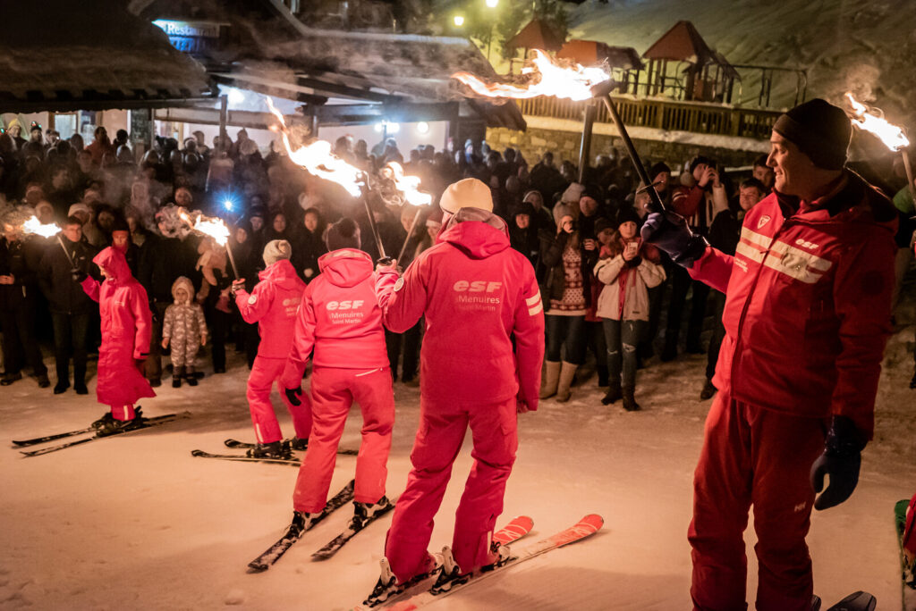 Winter festivities in the centre of St Martin de Belleville