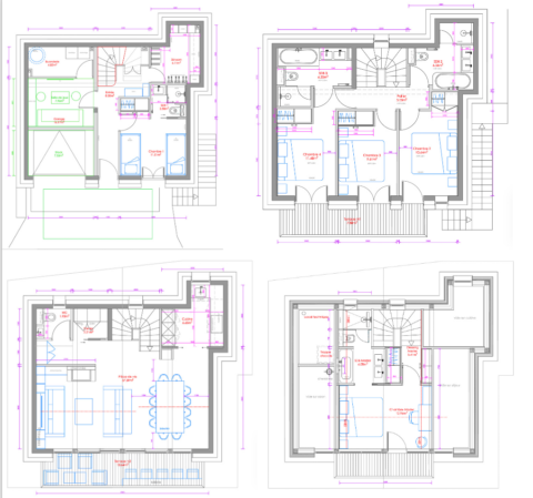 Floor plans for Chalet De Beauvoir St Martin de Belleville