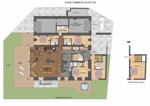 Floor plan of La Ferme de la Couttetaz