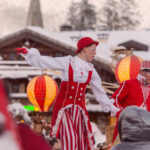 Festive Christmas entertainment in the snowy resort of Courchevel 1850. © David André