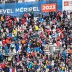 Spectators at the 2023 Alpine World Ski Championships in Courchevel Le Praz. © Patrick Pachod