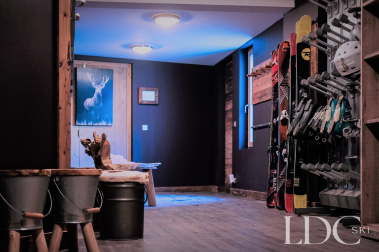 Dedicated ski and boot room at Le Chalet in St Martin de Belleville